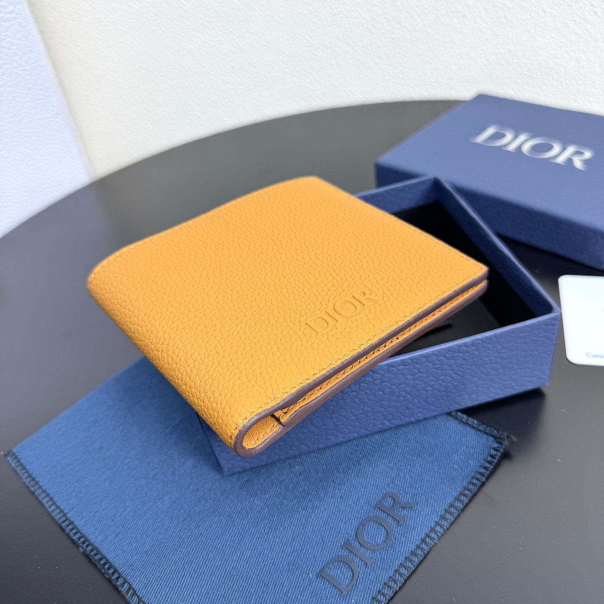 Dior Men's Privé Bifold Wallet - Brown Grained Calfskin - image 6