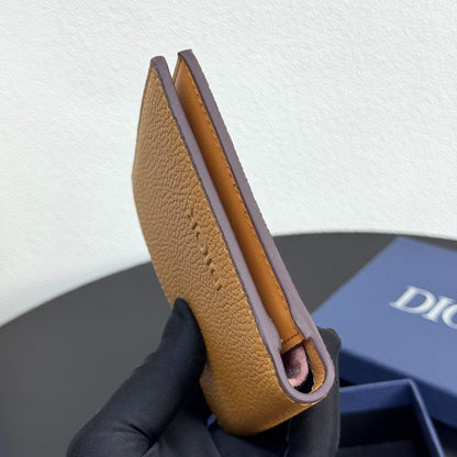 Dior Men's Privé Bifold Wallet - Brown Grained Calfskin - image 8