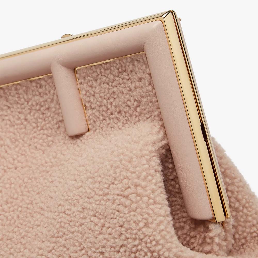 Fendi First Medium Pink Sheepskin Bag - photo 5