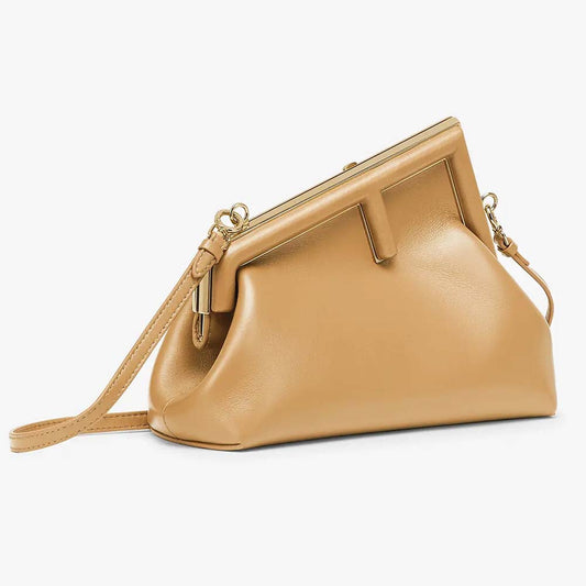Fendi First Small Beige Leather Bag - photo 2