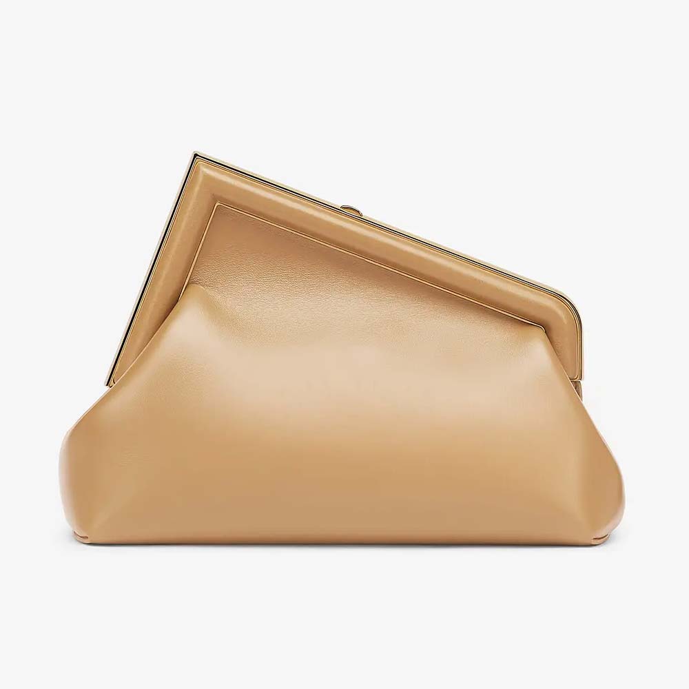 Fendi First Small Beige Leather Bag - photo 3