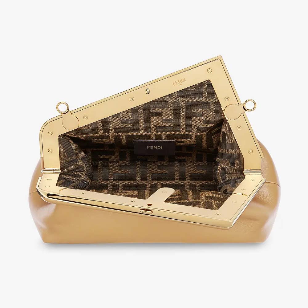 Fendi First Small Beige Leather Bag - photo 4