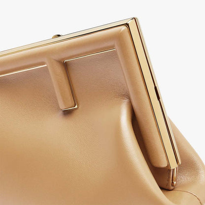 Fendi First Small Beige Leather Bag - photo 5