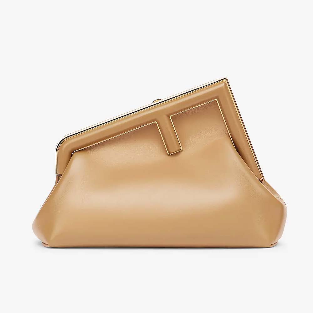 Fendi First Small Beige Leather Bag - photo 1