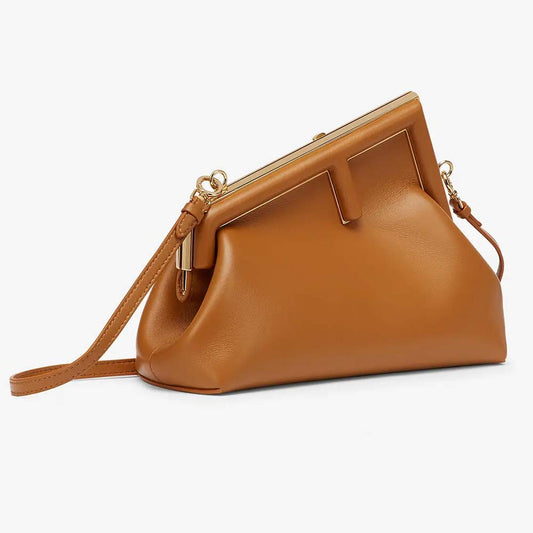 Fendi First Small Brown Leather Bag - photo 2