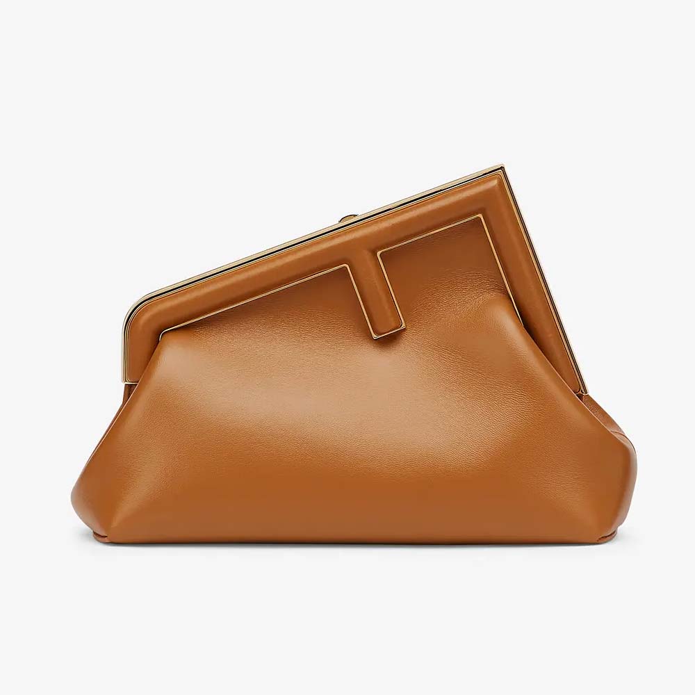 Fendi First Small Brown Leather Bag - photo 1