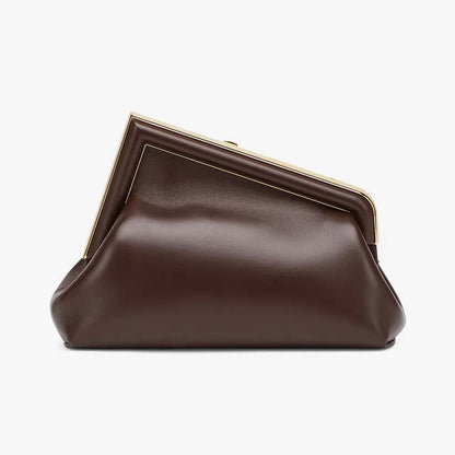 Fendi First Small Dark Brown Leather Bag - photo 3