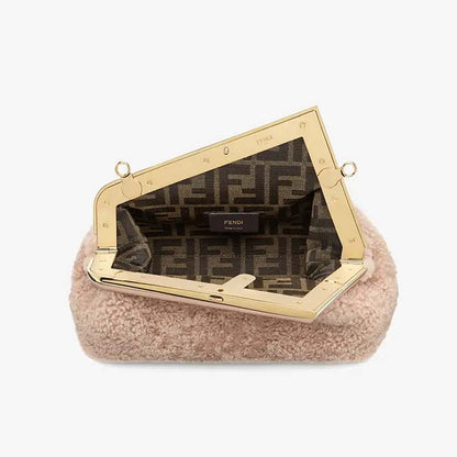 Fendi First Small Pink Sheepskin Bag - photo 3