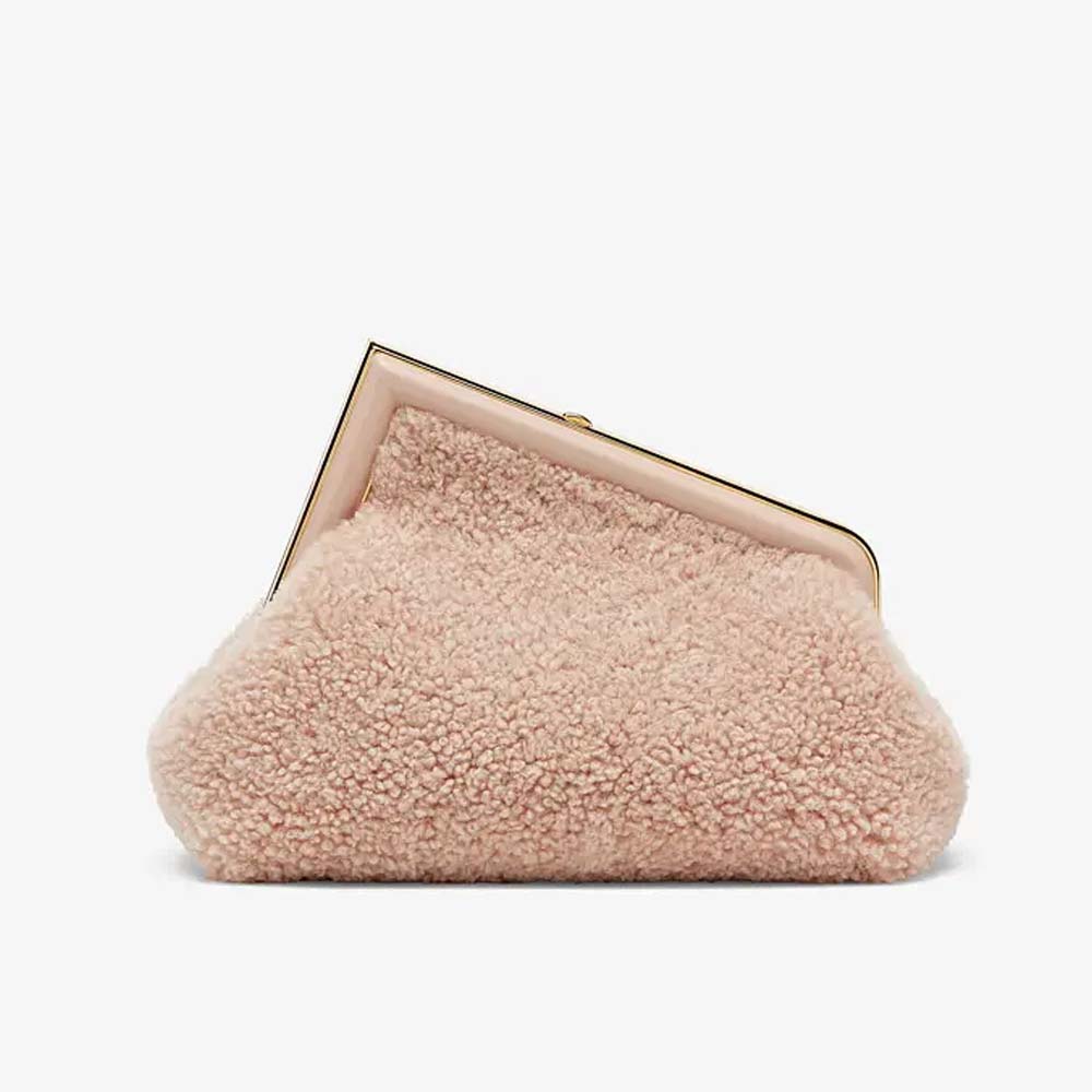 Fendi First Small Pink Sheepskin Bag - photo 2