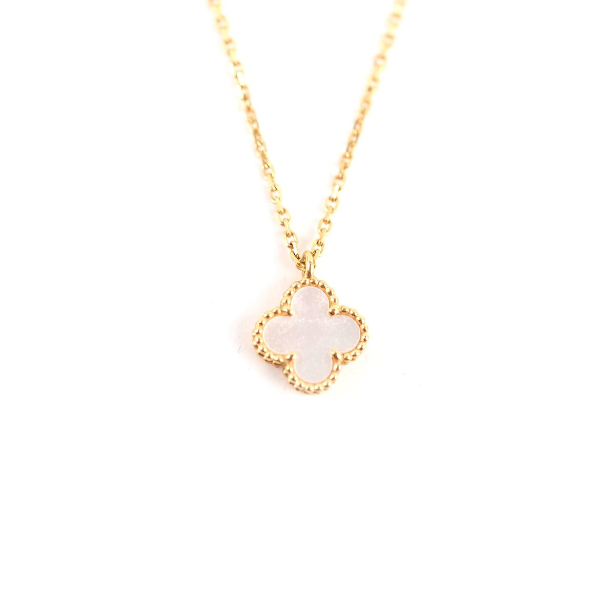 Van Cleef and Arpels Sweet Mother of Pearl MOP Necklace - photo 1