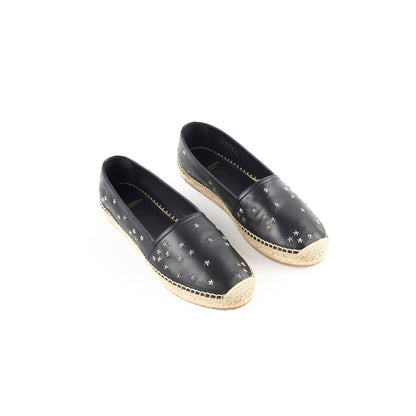 Saint Laurent Star Stud Black Espadrilles Size 37 - photo 1