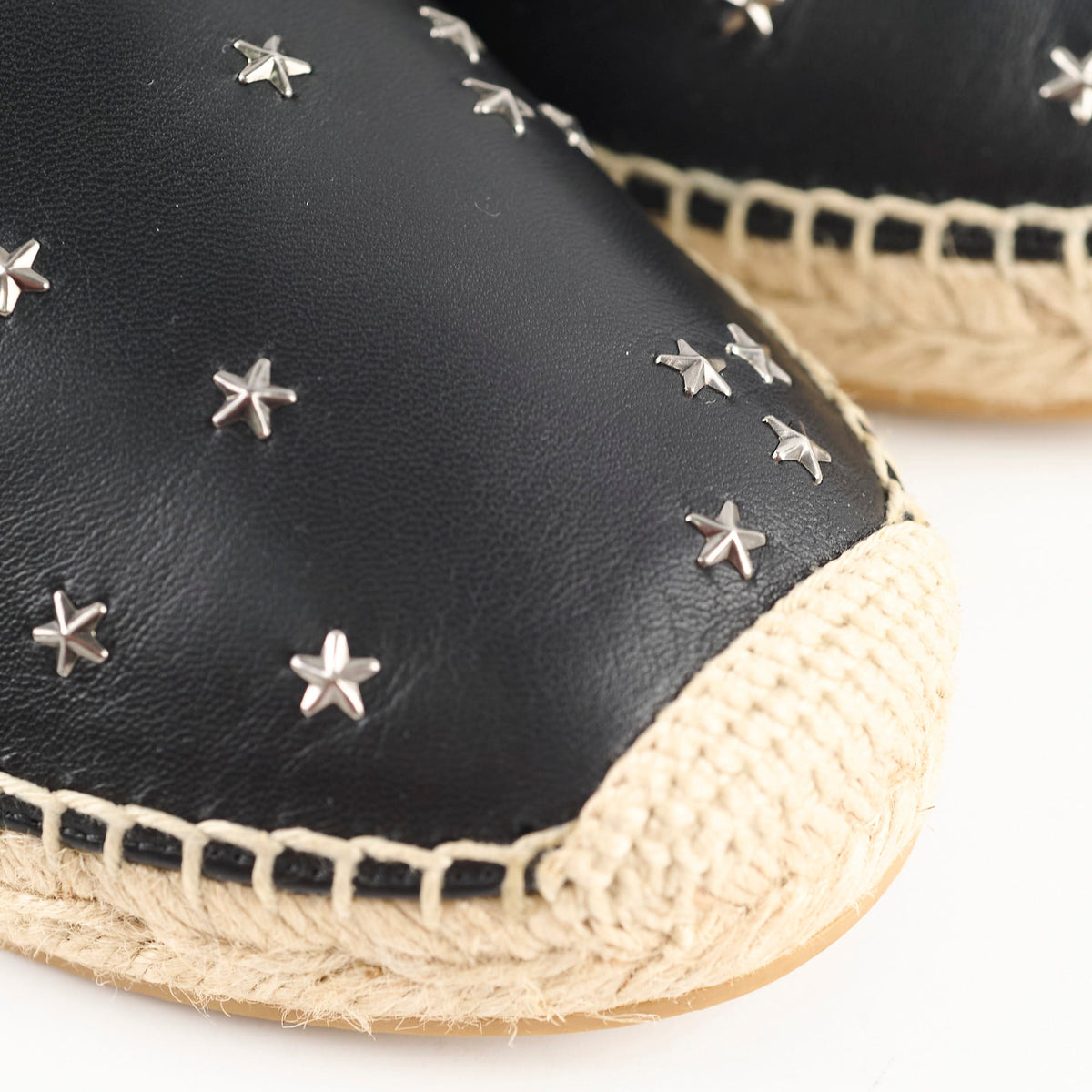 Saint Laurent Star Stud Black Espadrilles Size 37 - photo 5
