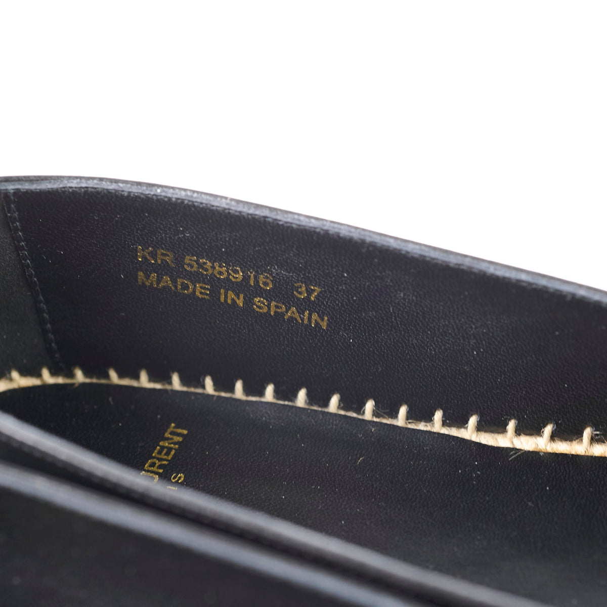 Saint Laurent Star Stud Black Espadrilles Size 37 - photo 6
