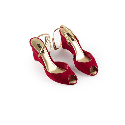 Louis Vuitton Red Wedge Heels Size 40 - photo 1