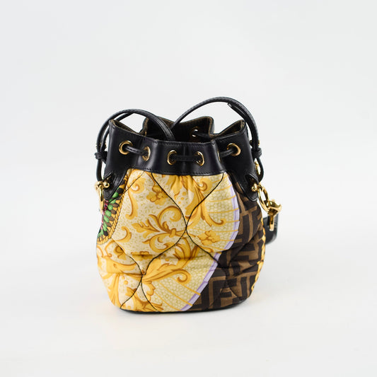 Fendi x Versace Collection FENDACE Mini Mon Tresor Zucca Bucket Bag - photo 2
