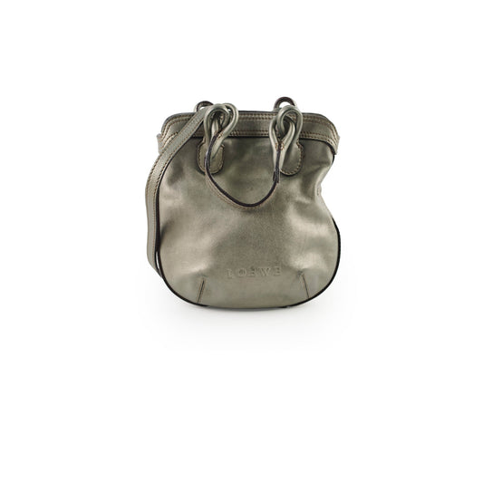 Loewe Top Handle Crossbody Metallic Silver Grey - photo 1