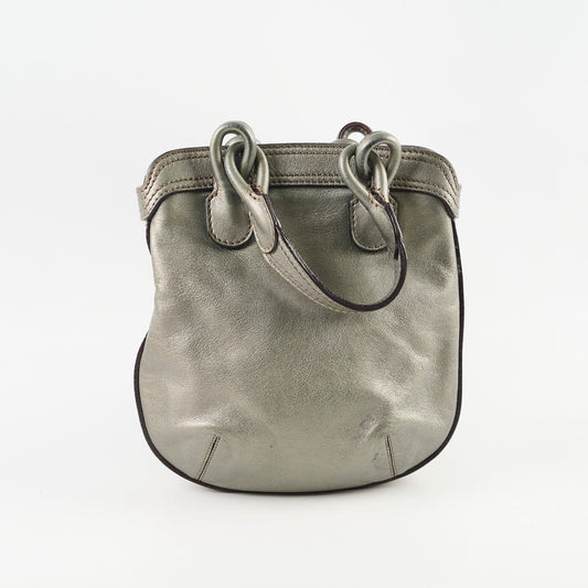 Loewe Top Handle Crossbody Metallic Silver Grey - photo 2