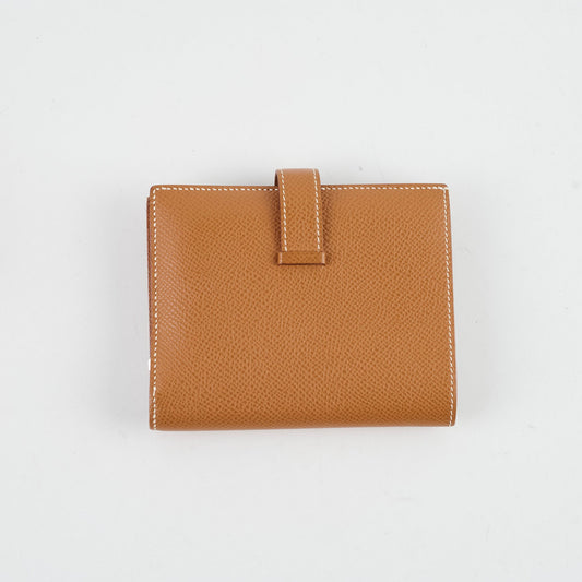 Hermes Mini Bearn Wallet Gold Epsom PHW - photo 2