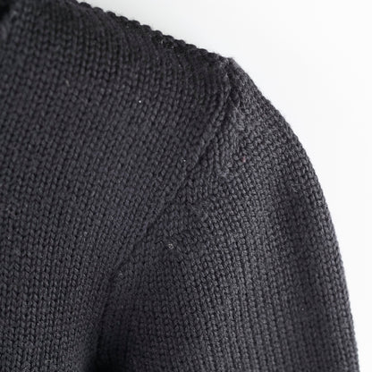 Chanel Black Sequin Wool Cardigan Size 40 - photo 5