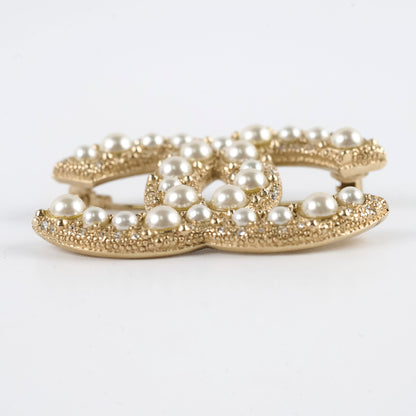 Chanel Pearl Gold Brooch Costume Jewellery - photo 4