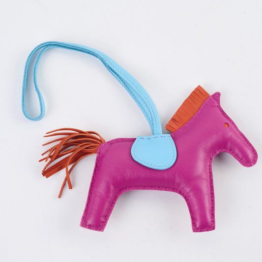 Hermes Rodeo MM Rose Purpre/Cornaline/Celeste Charm - photo 2