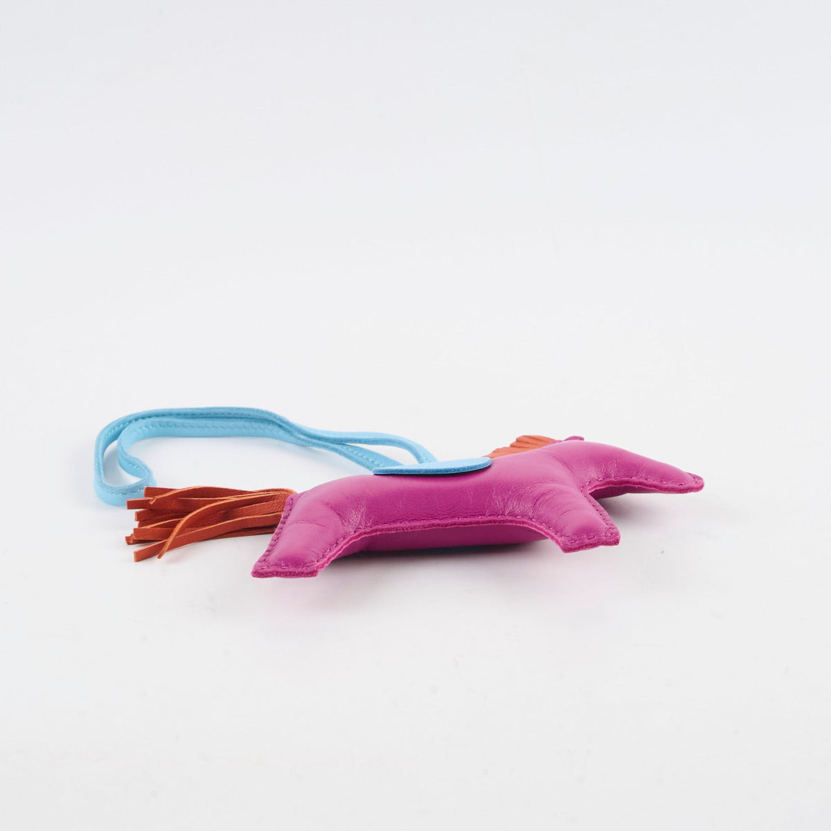 Hermes Rodeo MM Rose Purpre/Cornaline/Celeste Charm - photo 3