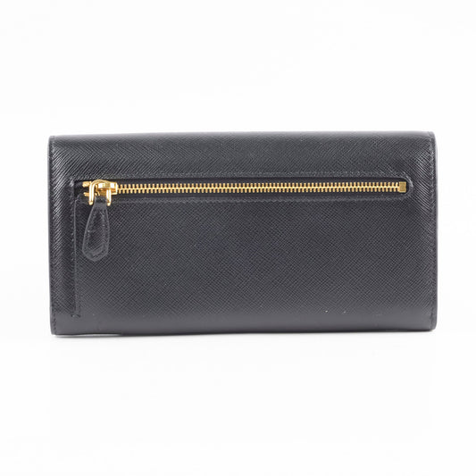 Prada Envelope Long Saffiano Black Wallet - photo 2