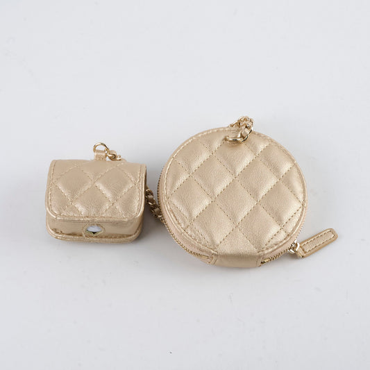 Chanel Gold Coin Pouch/Airpod Case Charm - photo 2