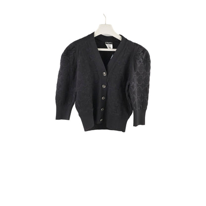 Chanel Black Cotton Cardigan Size 42 - photo 1