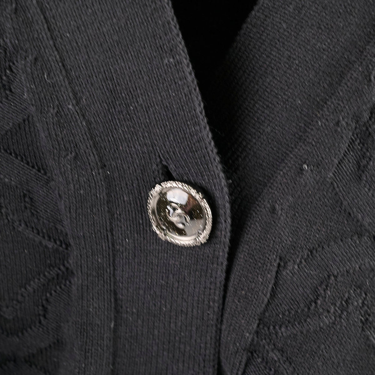 Chanel Black Cotton Cardigan Size 42 - photo 3