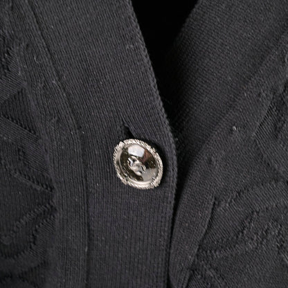 Chanel Black Cotton Cardigan Size 42 - photo 3