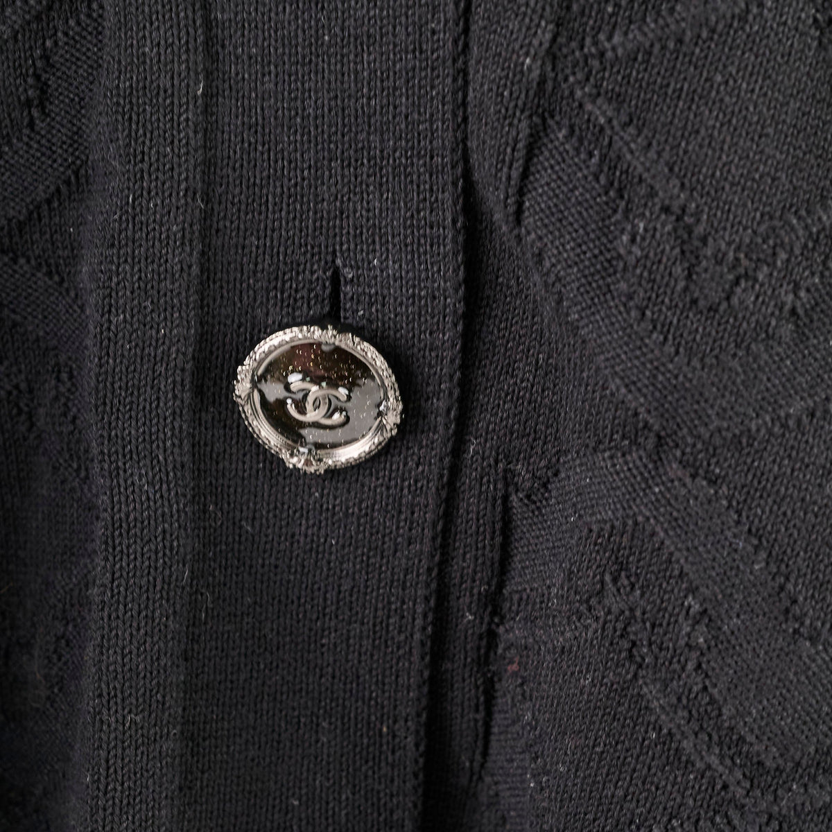 Chanel Black Cotton Cardigan Size 42 - photo 4