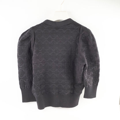 Chanel Black Cotton Cardigan Size 42 - photo 2