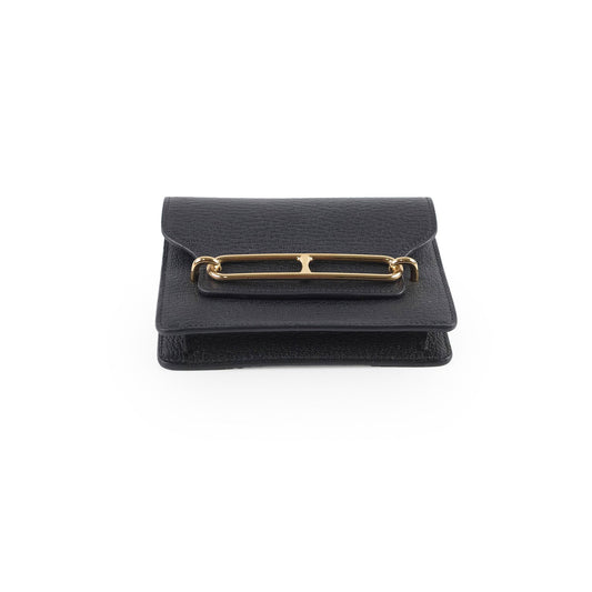 Hermes Roulis Slim Cheve Belt Bag Wallet Pouch Black - photo 1