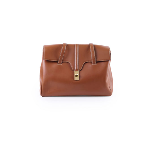 Celine Medium Soft 16 Shoulder Bag Brown Calfskin - photo 1