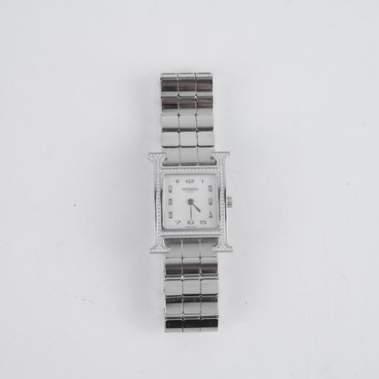 Hermes H Heure Watch Small Model MOP Dial Steel Strap - photo 3
