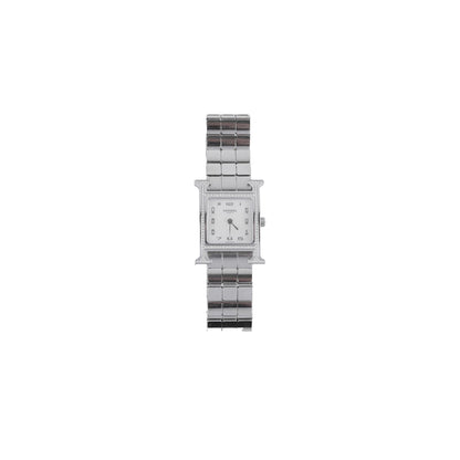 Hermes H Heure Watch Small Model MOP Dial Steel Strap - photo 1