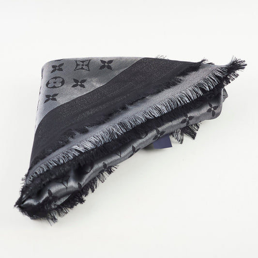 Louis Vuitton Monogram Shine Scarf Black/Silver - photo 2