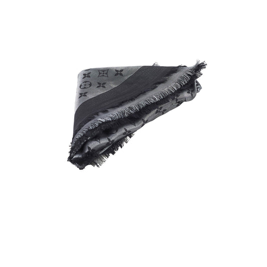 Louis Vuitton Monogram Shine Scarf Black/Silver - photo 1