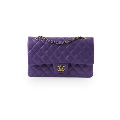 Chanel Medium Classic Flap Caviar Purple - photo 1