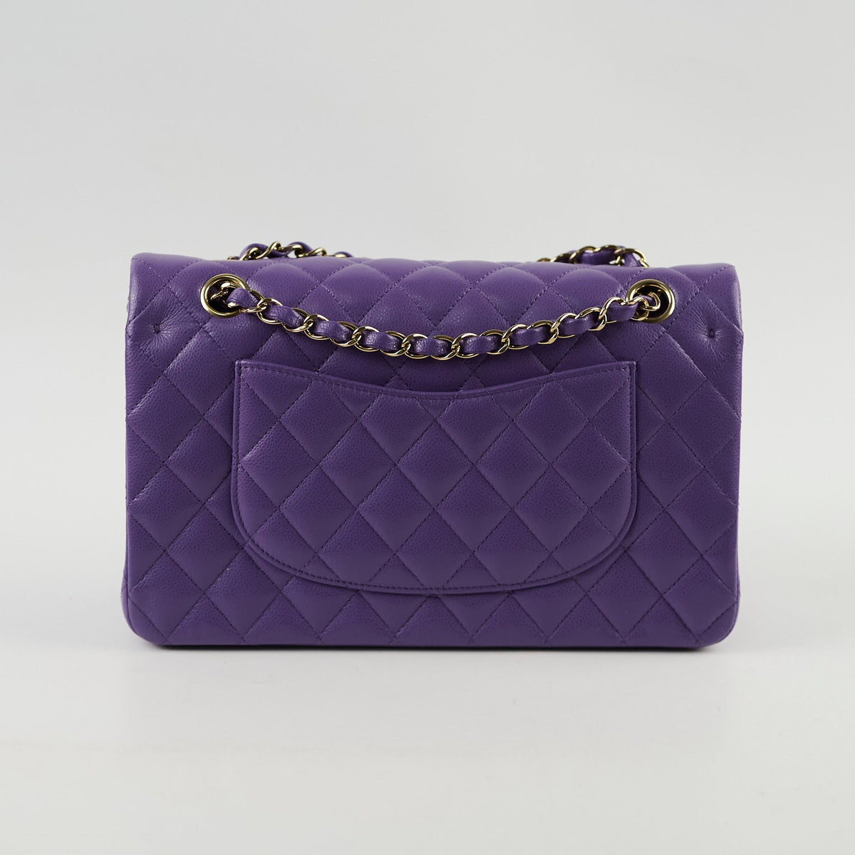 Chanel Medium Classic Flap Caviar Purple - photo 2