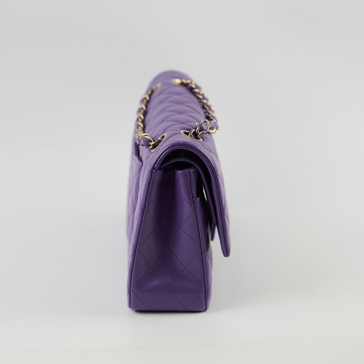 Chanel Medium Classic Flap Caviar Purple - photo 4