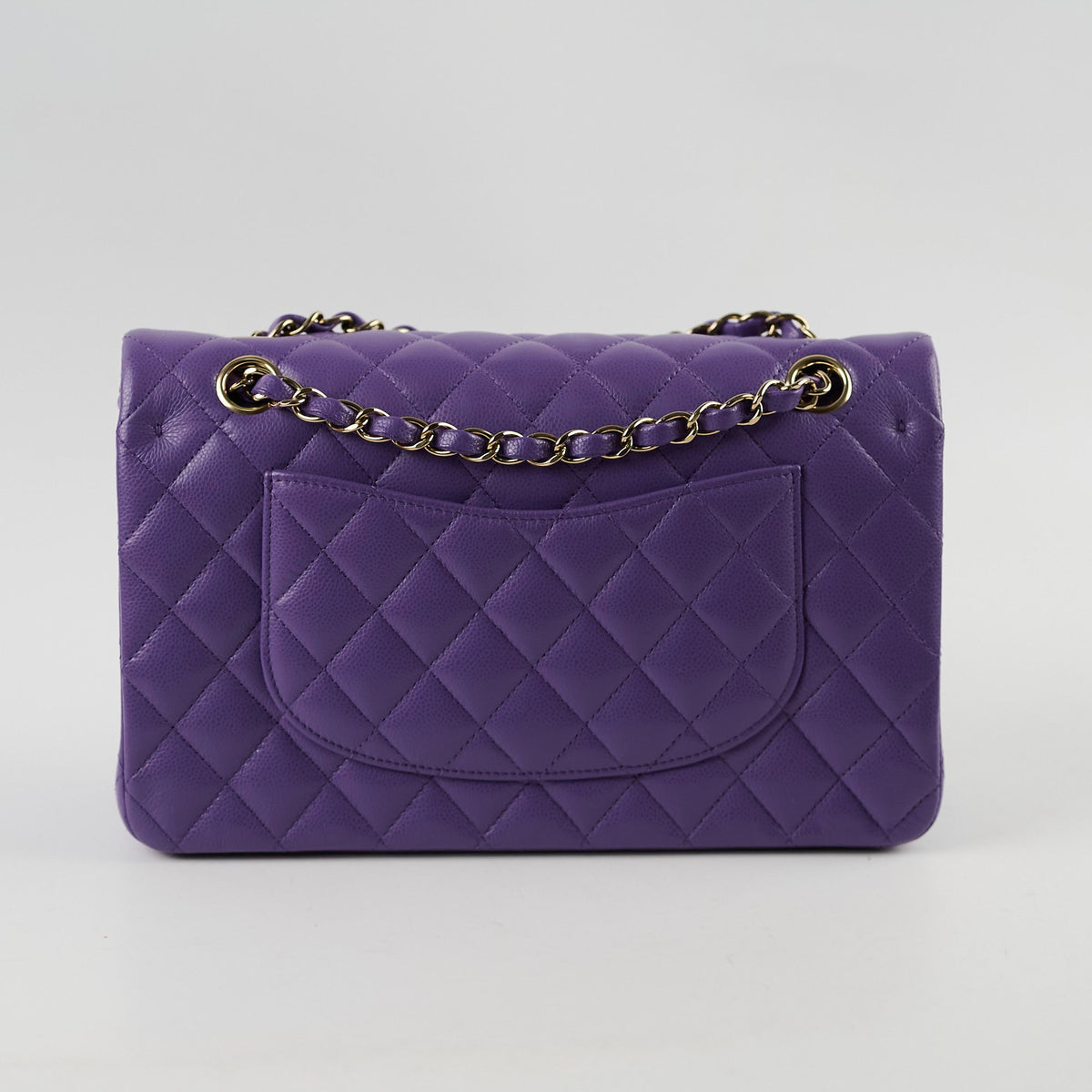Chanel Medium Classic Flap Caviar Purple - photo 3