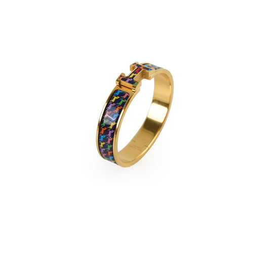 Hermes Clic H Bracelet Houndstooth PM - photo 1