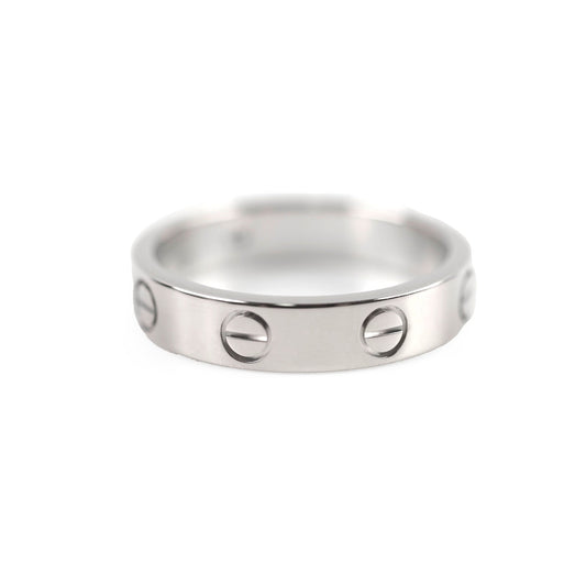 Cartier Love Ring Small Model One Damond White Gold Size 51 - photo 2