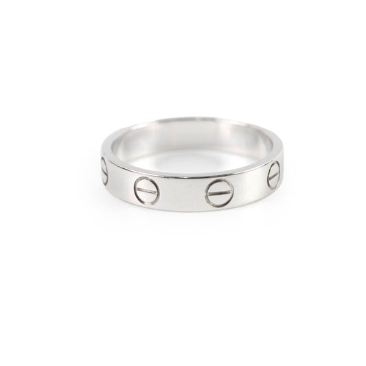 Cartier Love Ring Small Model White Gold Size 50 - photo 1