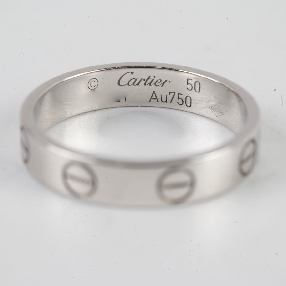 Cartier Love Ring Small Model White Gold Size 50 - photo 4