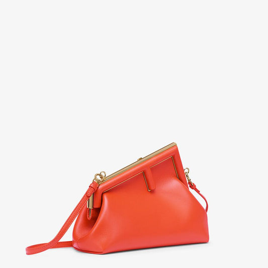 Fendi First Small Red leather bag - image 1