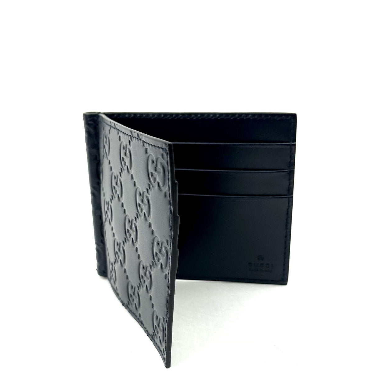 Gucci Signature Leather Clip Wallet - photo 2