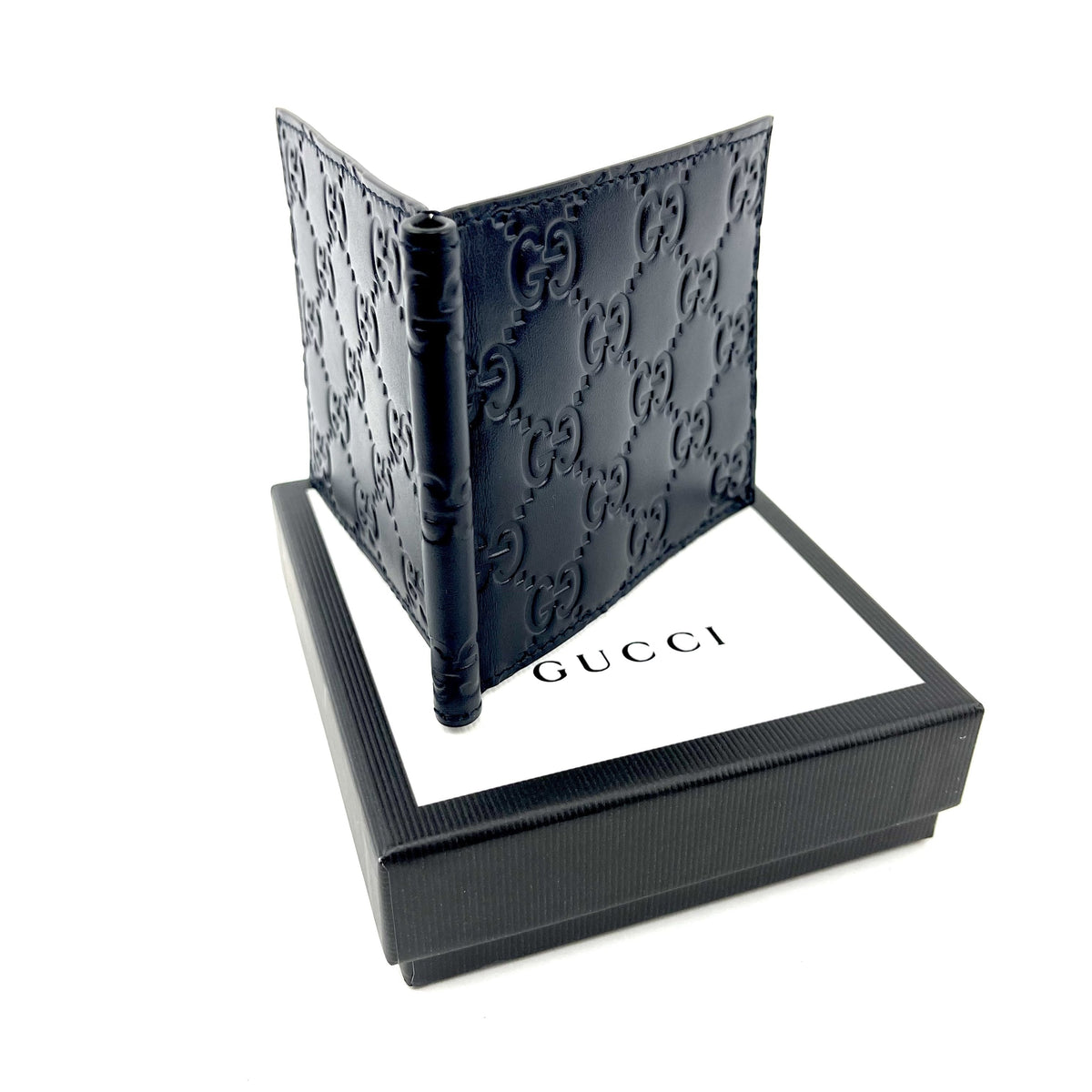 Gucci Signature Leather Clip Wallet - photo 3